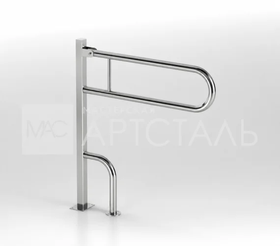 Поручень для унитаза откидной напольный